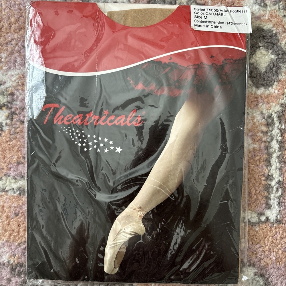 Theatricals Classwear Style T5600 Footless Dance Tights Caramel Medium